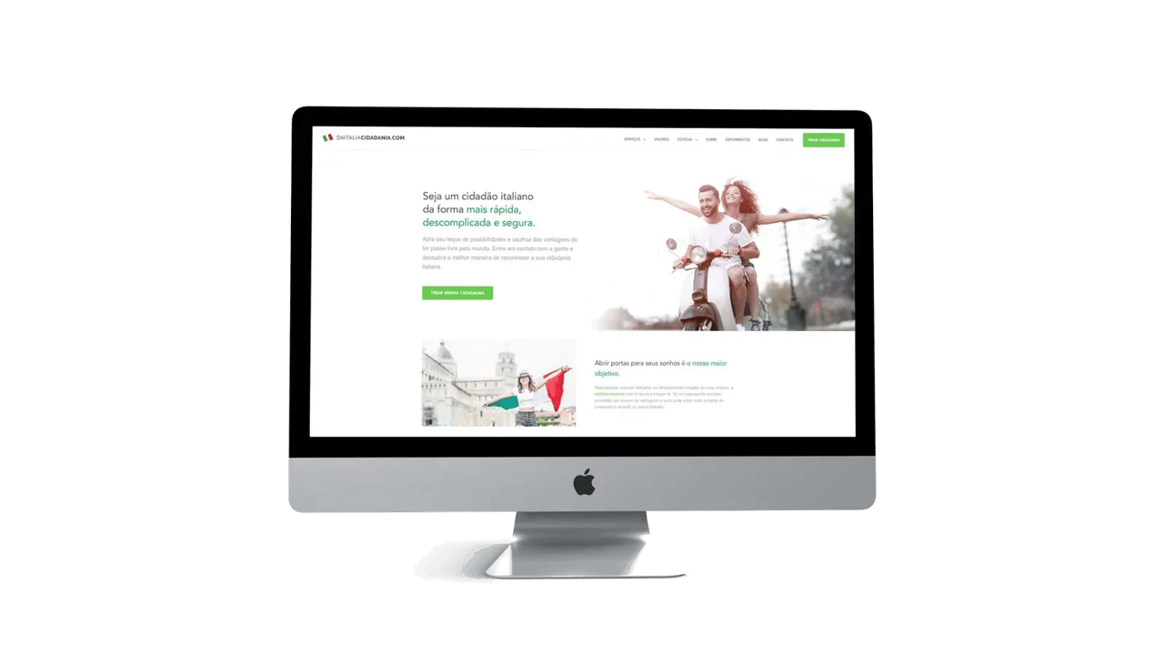 Site de Da Itália Cidadania